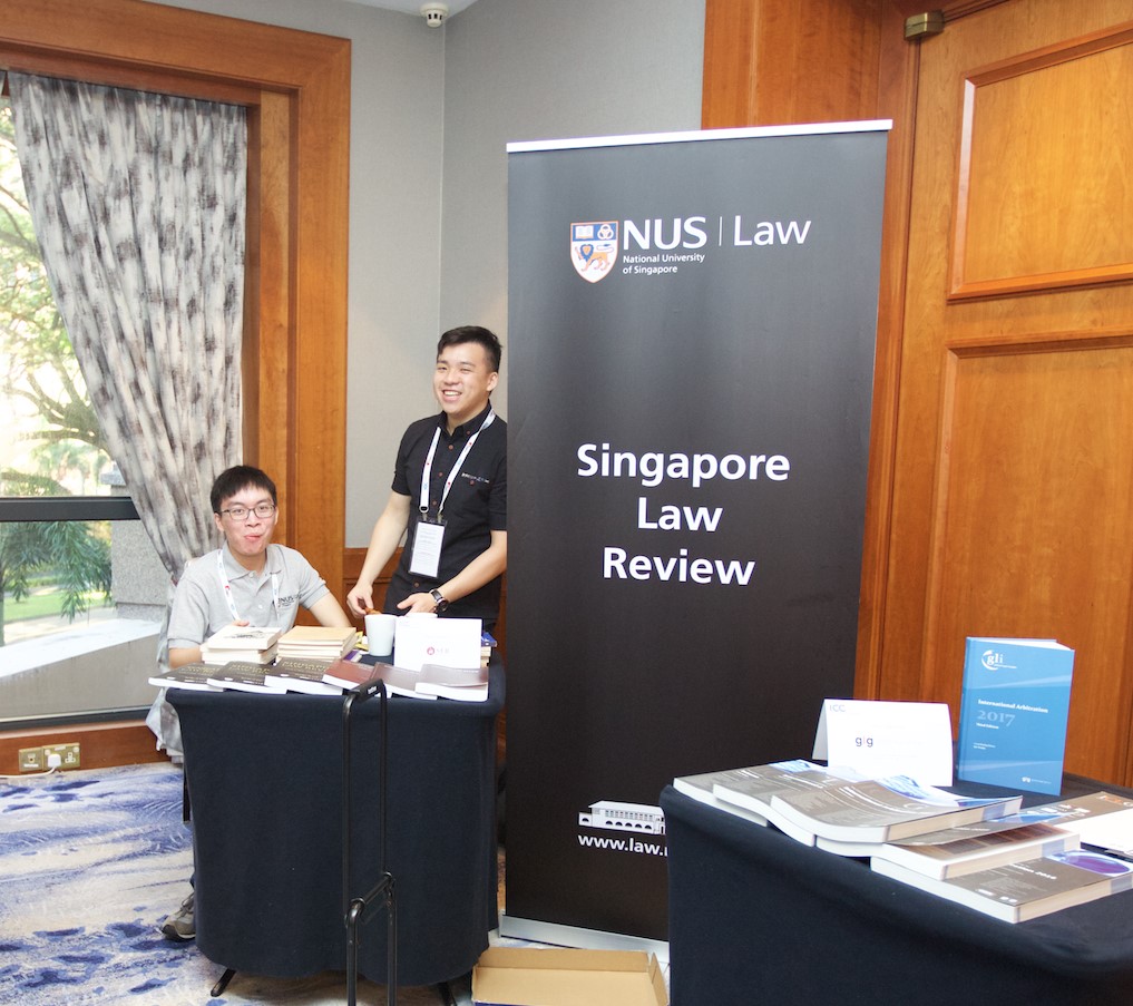 Our SLR Editors, Fabian Terh and Fabian Chiang, at their conference booth.