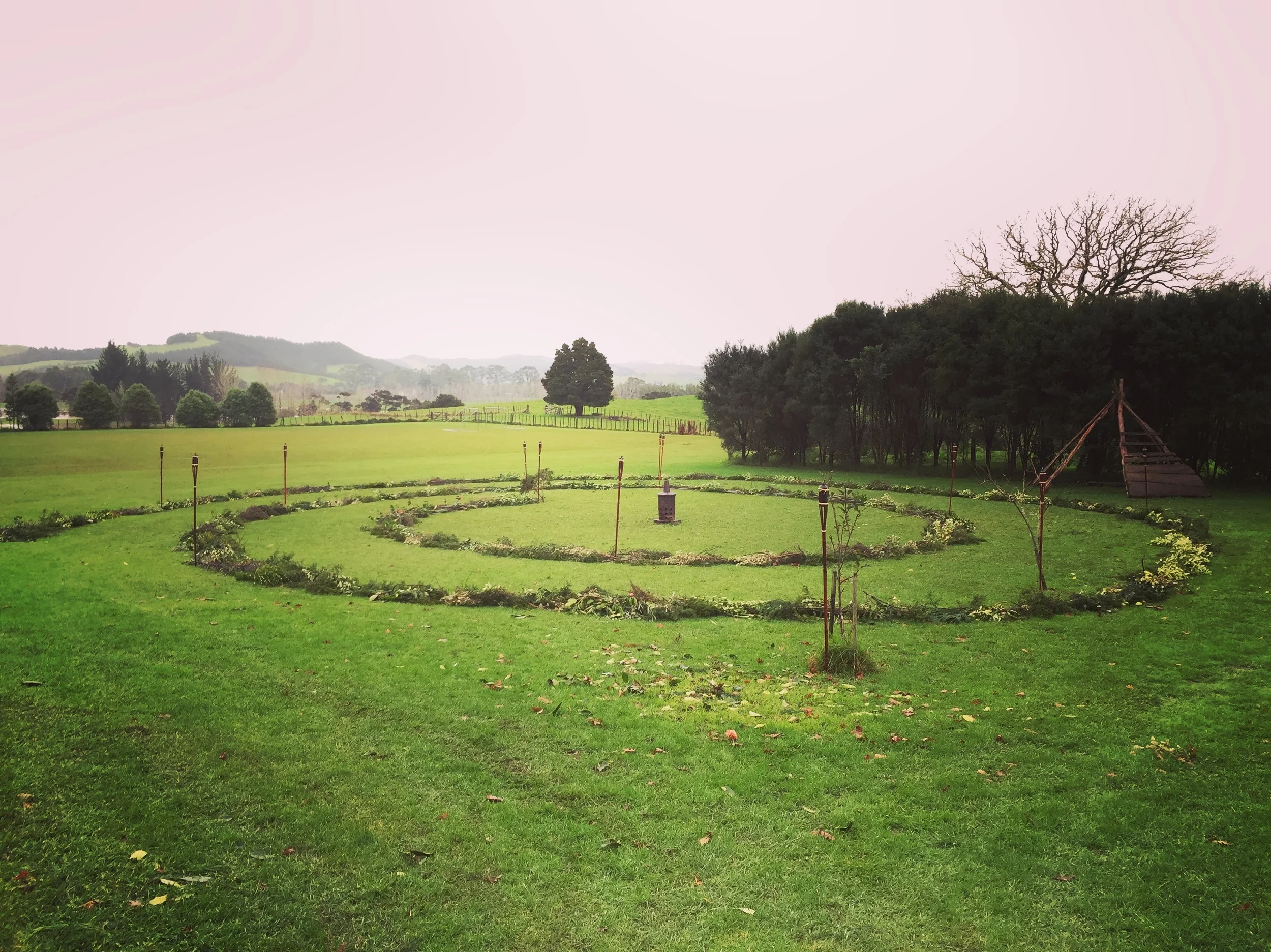 Winter Solstice Spiral, Oromahoe School Light Festival