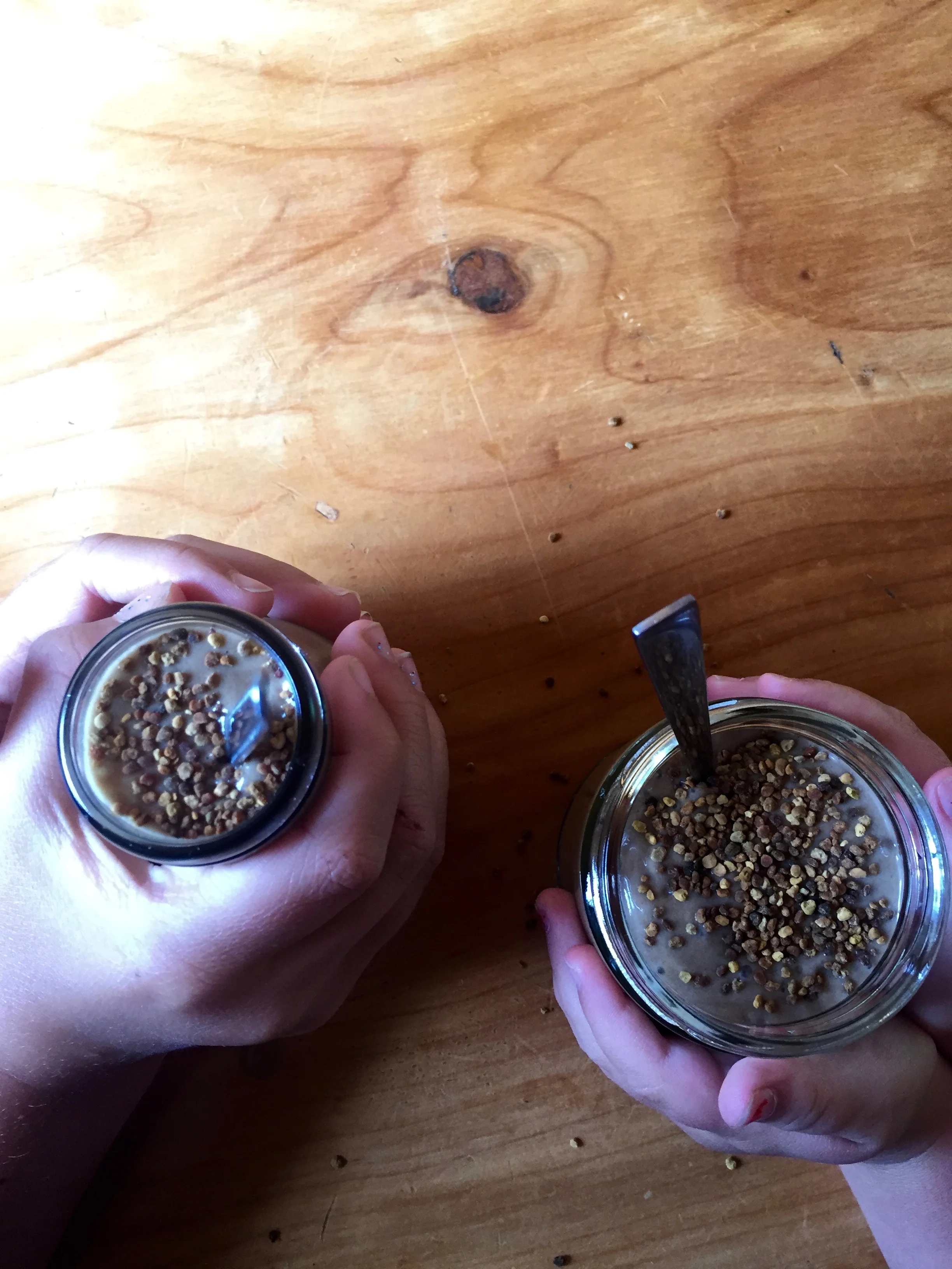 Too hard to take good photos before these quick and hungry wee hands get there first!