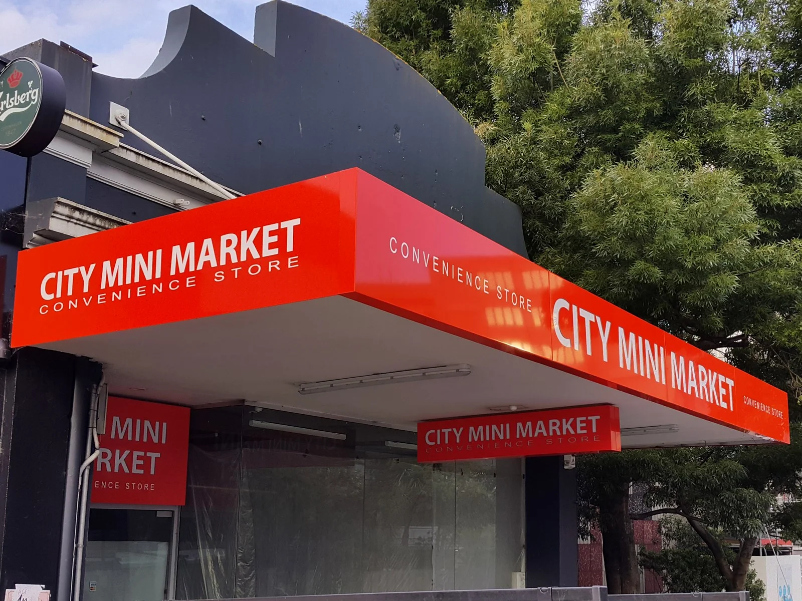  City mini market fascia signage  