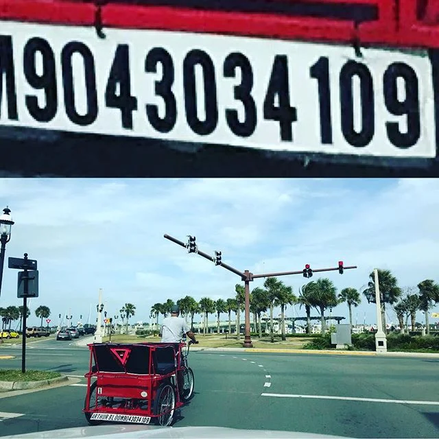 Need a ride? Call Arthur Bloom!!! #pedicab #staugustine #stafla #bikestaugustine