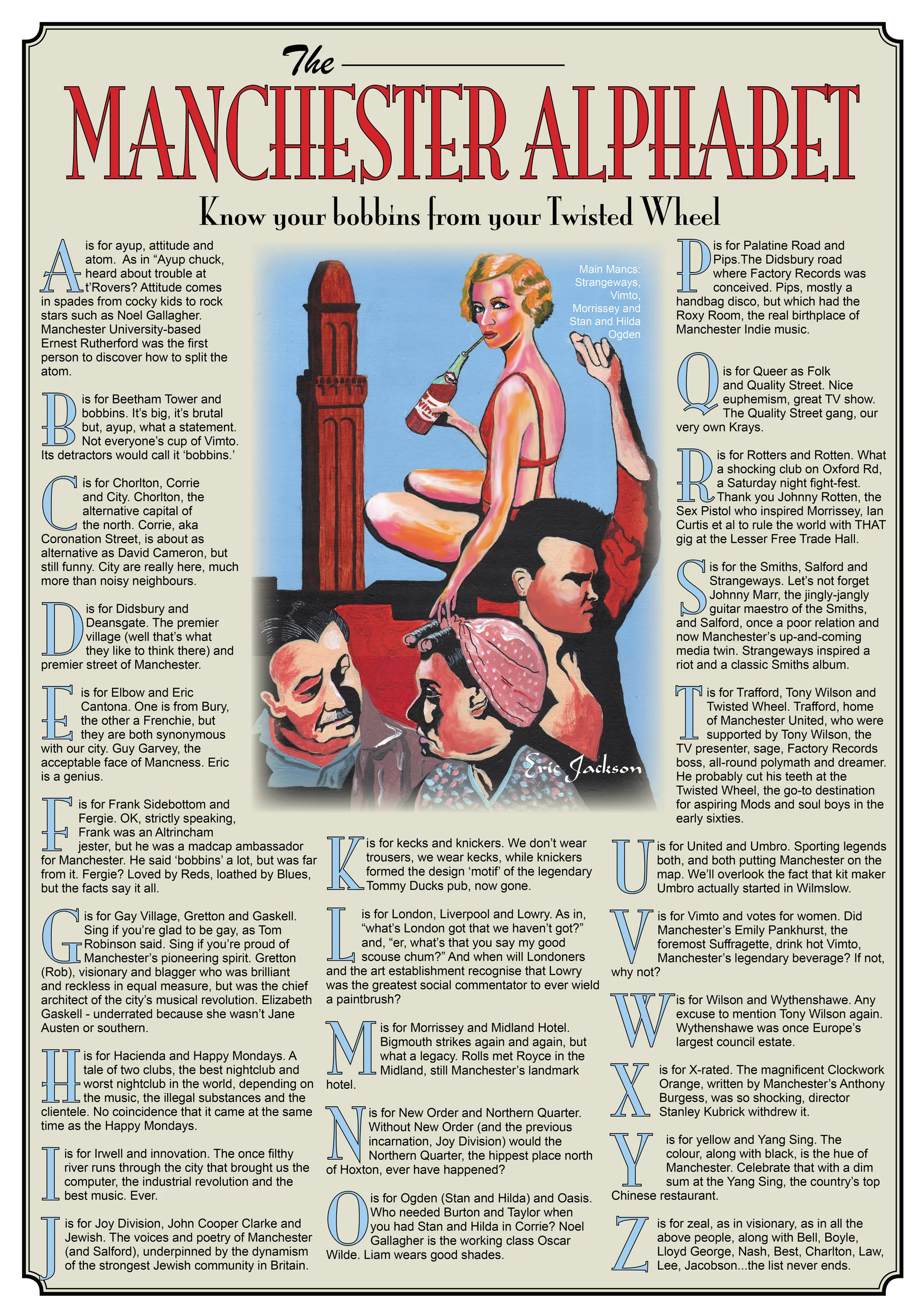 Manchester Alphabet poster