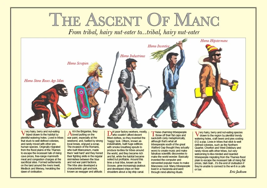 The Ascent of Manc poster by Eric Jackson, Statement Artworks
