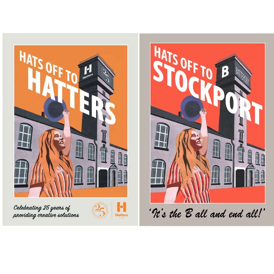 The winning cover design, and right, the original.
