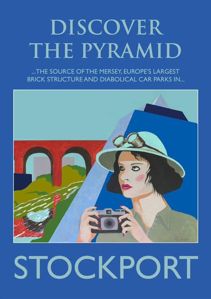 Stockport pyramid portrait by Eric Jackson, Statement Artworks