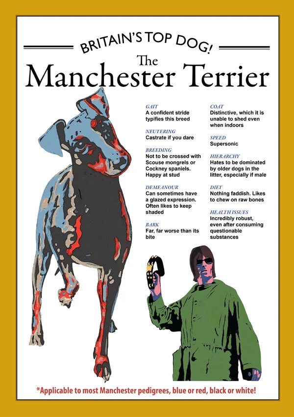 The Manchester Terrier poster by Eric Jackson, Statement Artworks