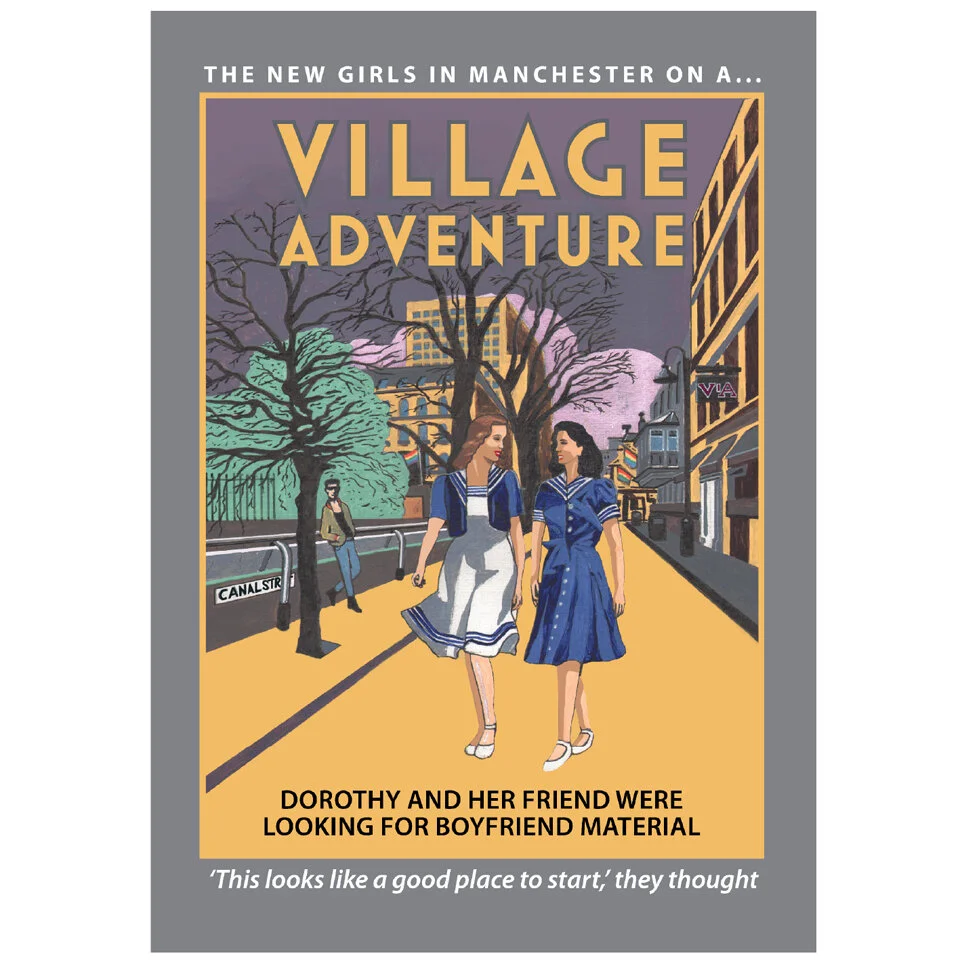 Gay Village, Manchester, poster, by Eric Jackson, Statement Artworks