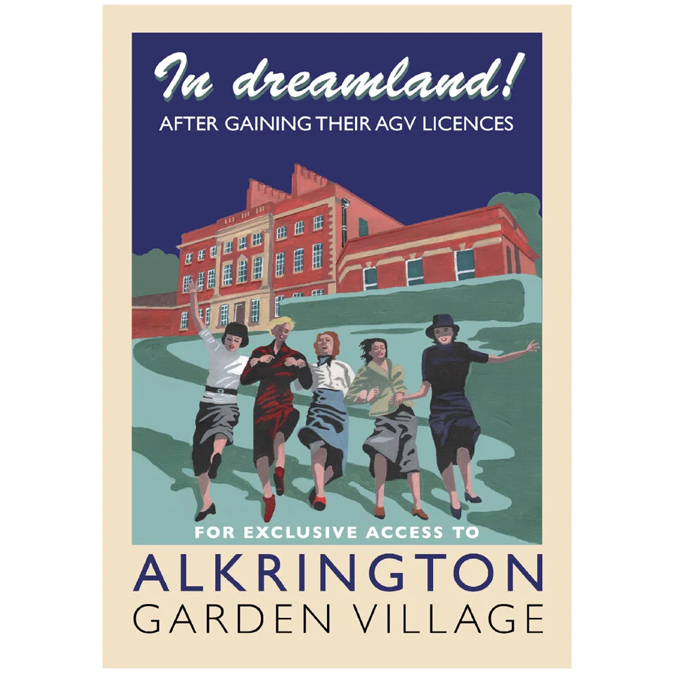 Alkrington Garden Village poster, by Eric Jackson, Statement Artworks