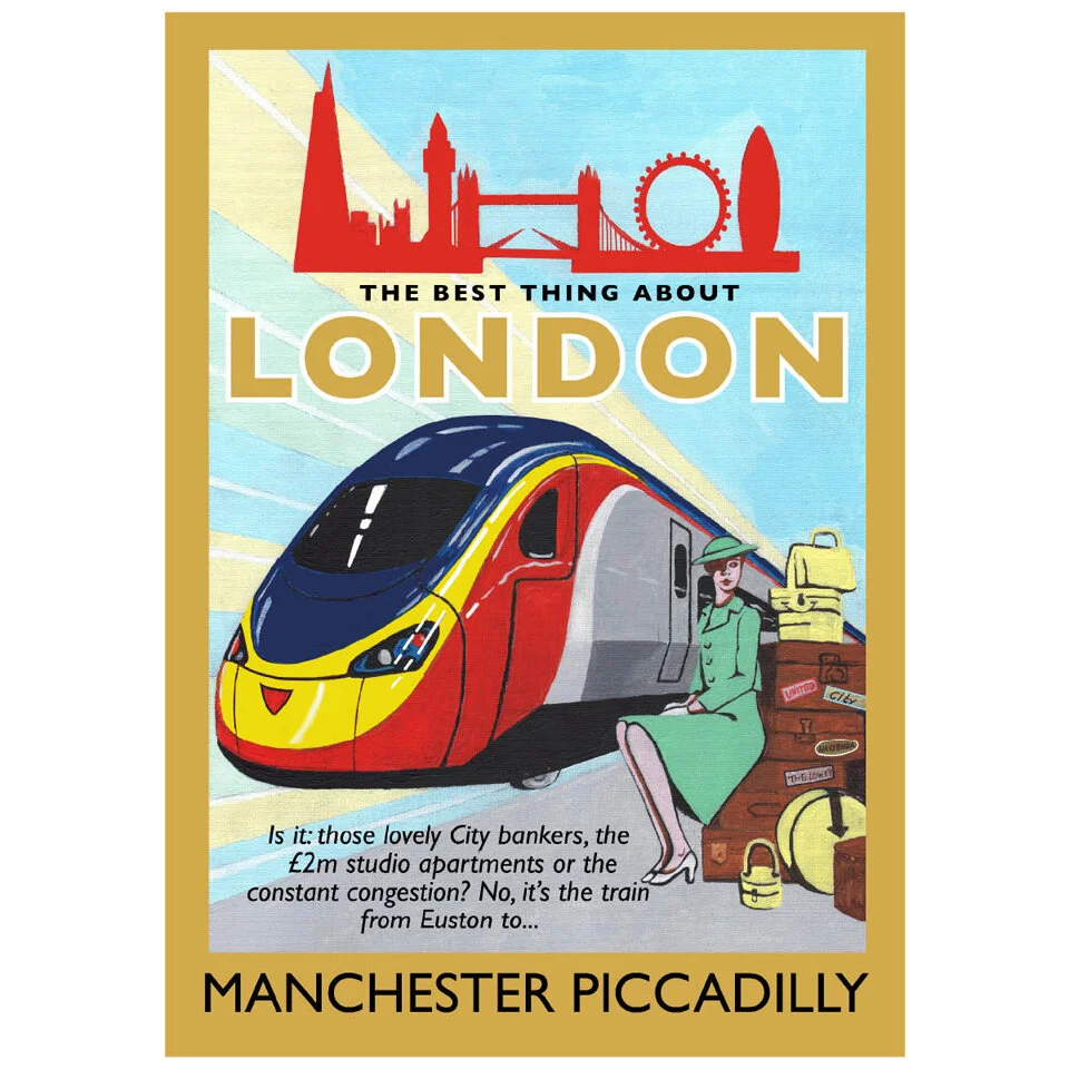 London poster (gold) by Eric Jackson, Statement Artworks