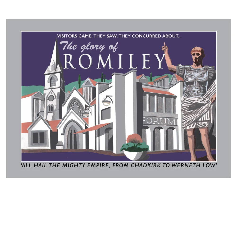 Romiley poster, by Eric Jackson, Statement Artworks www.statementartworks.com