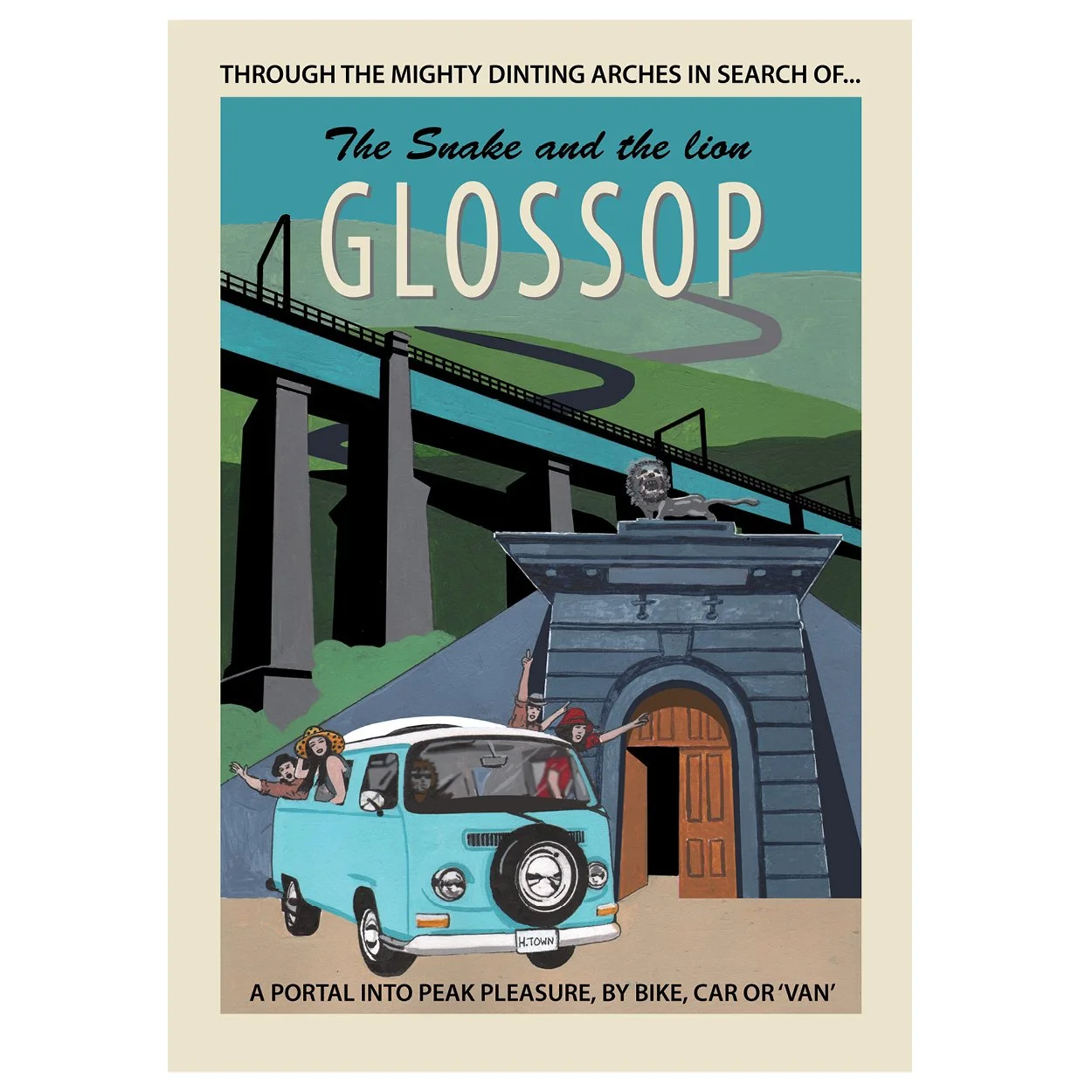 Glossop poster, by Eric Jackson, Statement Artworks