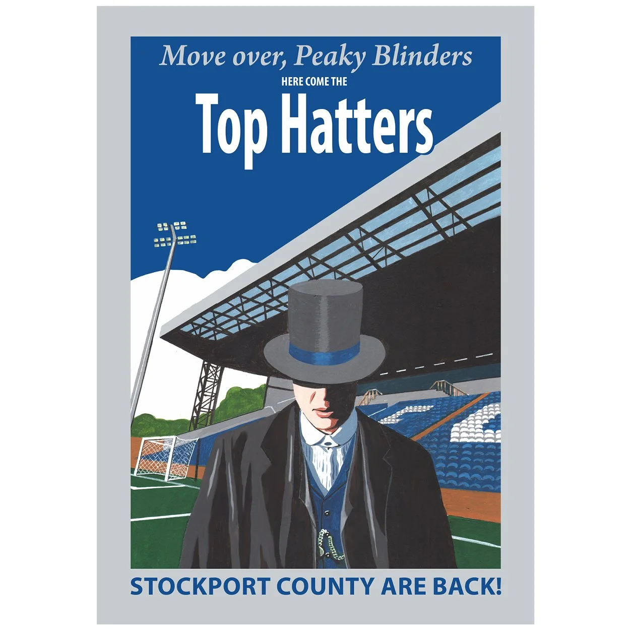 Stockport County poster, by Eric Jackson, Statement Artworks