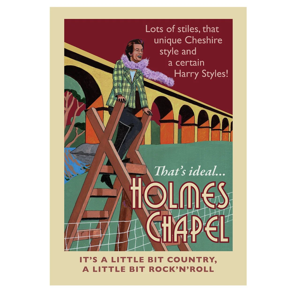 Holmes Chapel poster, by Eric Jackson, www.statementartworks.com