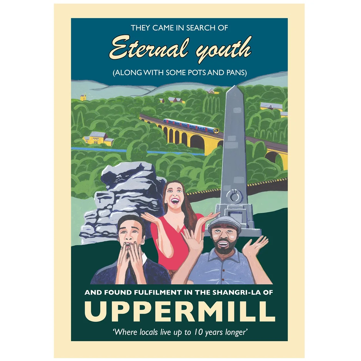 Uppermill poster, by Eric Jackson, Statement Artworks