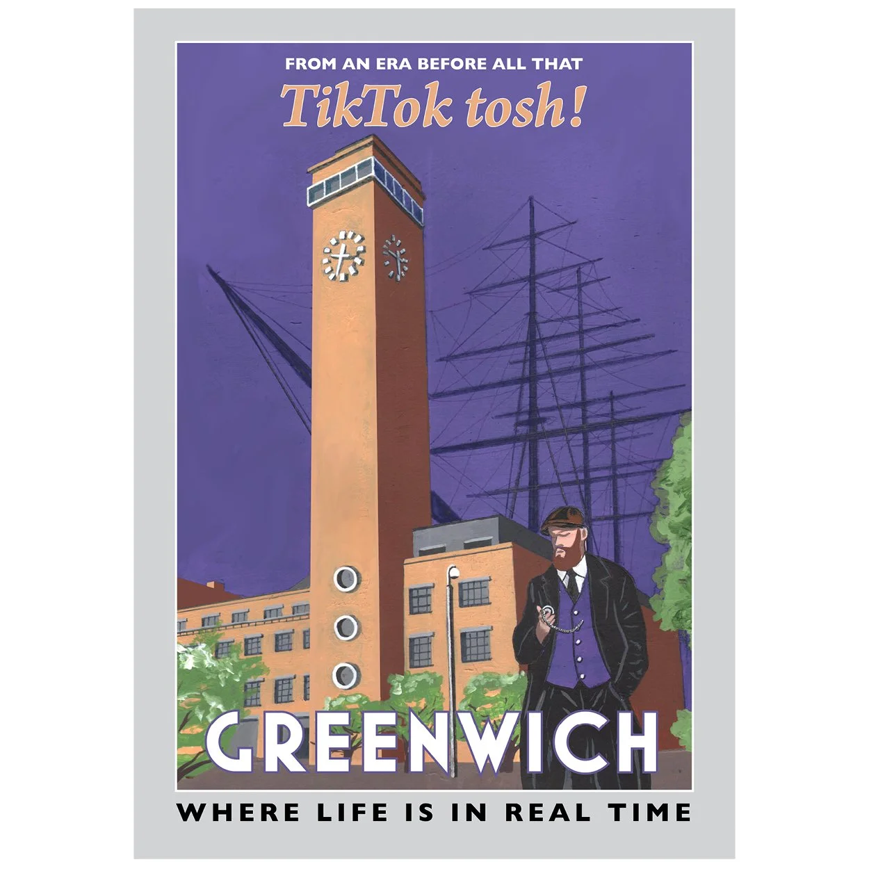 Greenwich poster by Eric Jackson, Statement Artworks