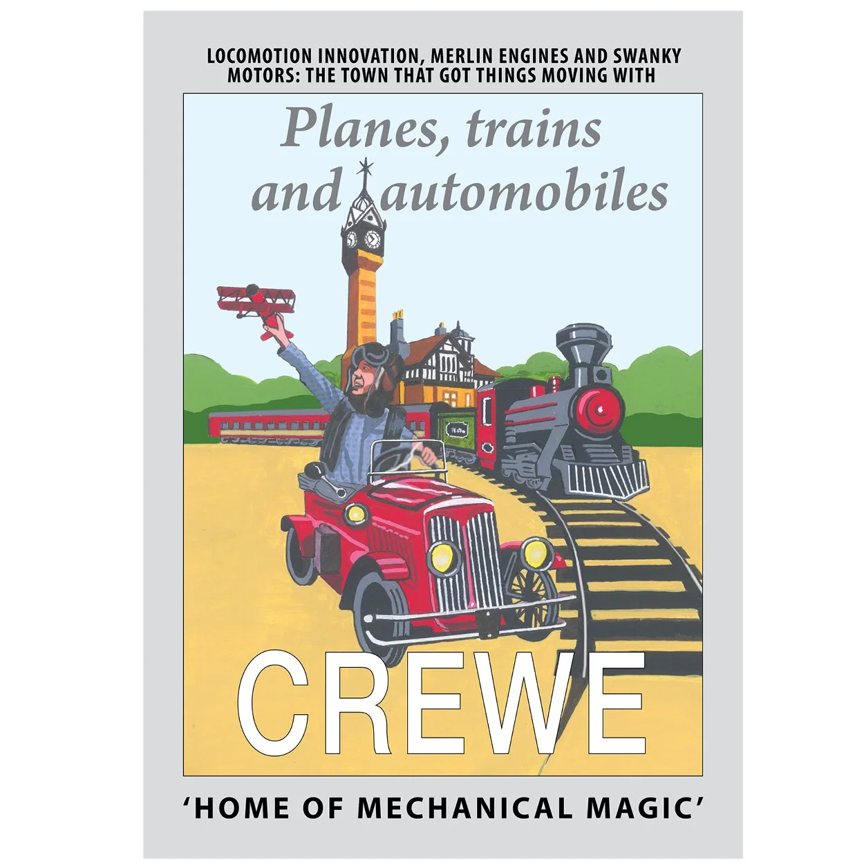 Crewe poster, by Eric Jackson, Statement Artworks www.statementartworks.com