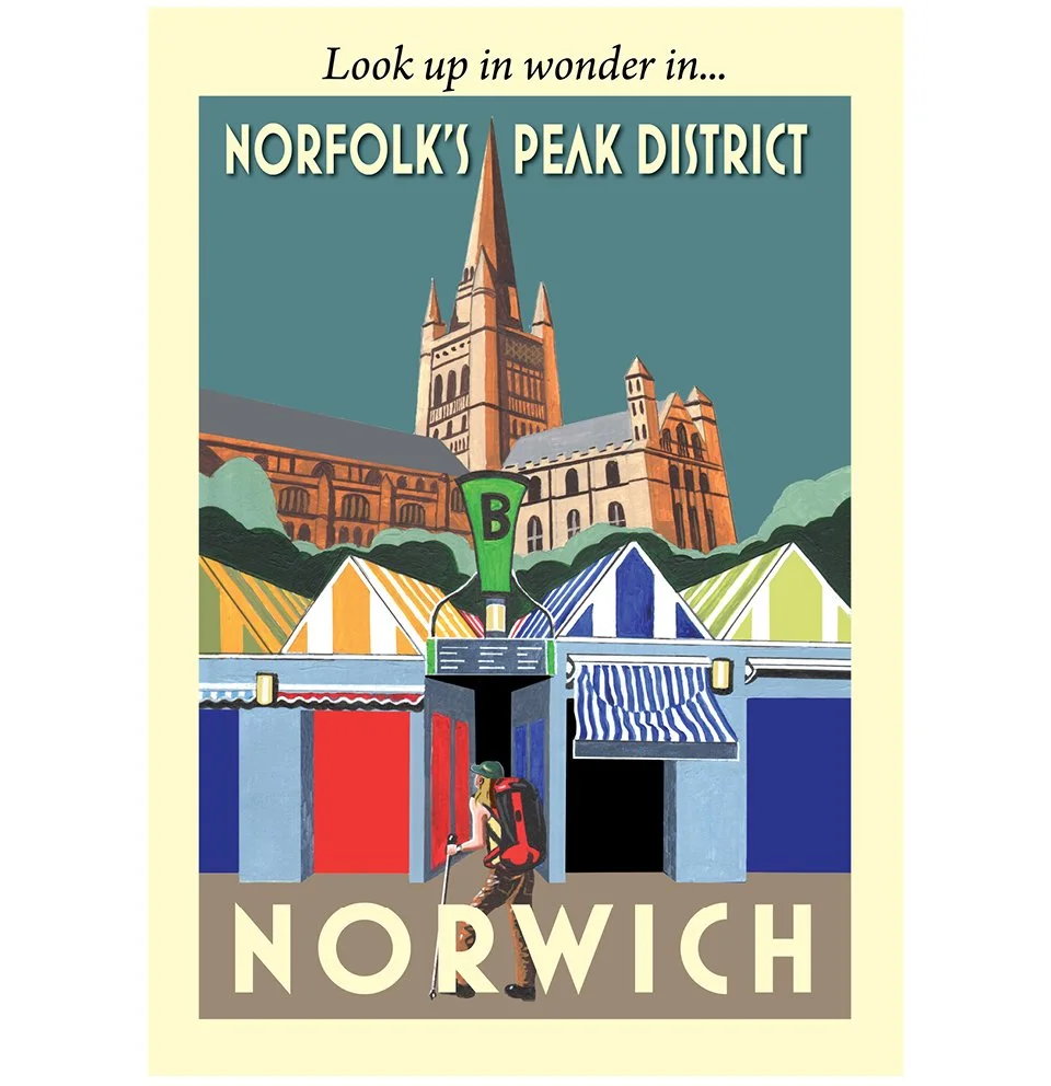 Norwich poster, by Eric Jackson, Statement Artworks www.statementartworks.com
