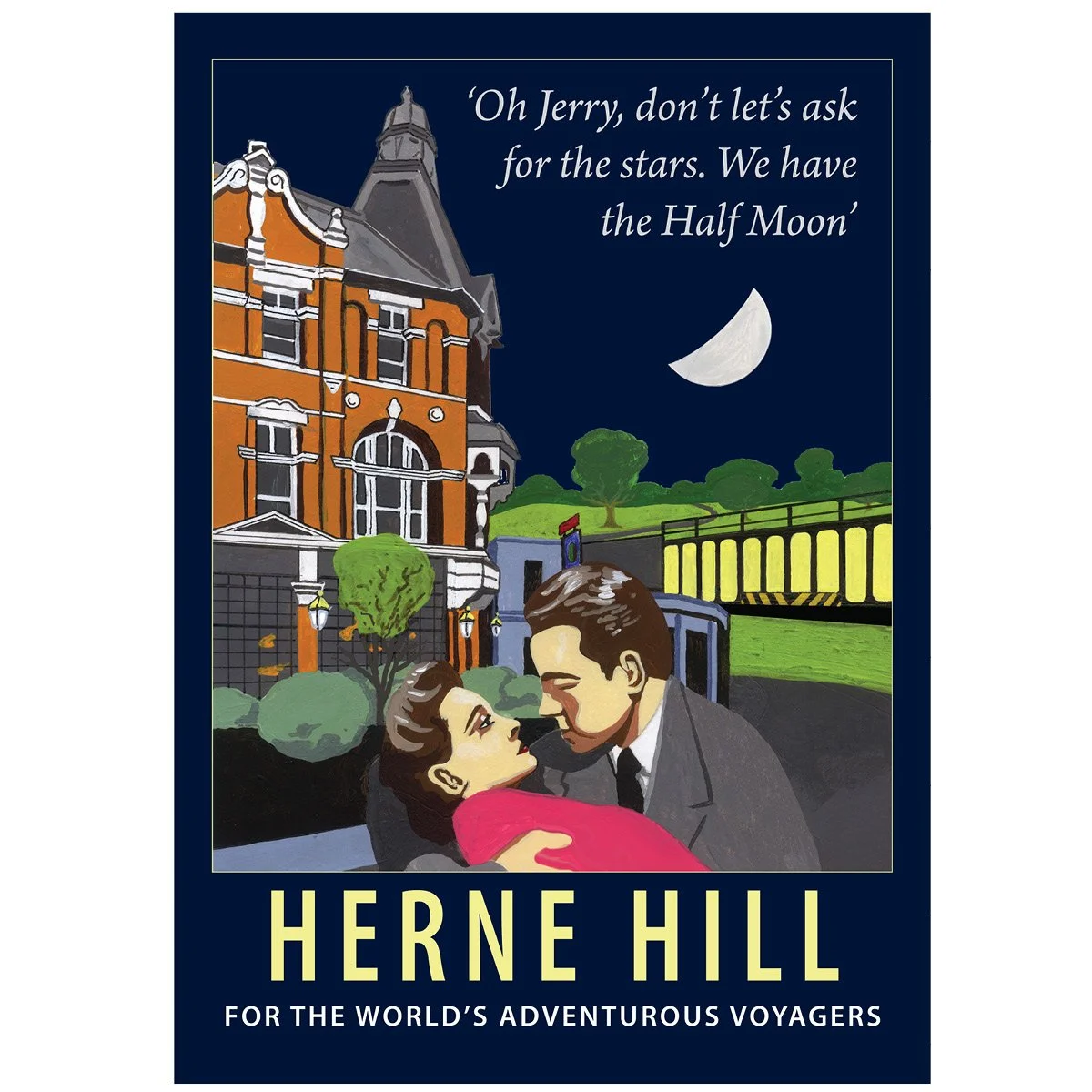 Herne Hill poster, by Eric Jackson, Statement Artworks www.statementartworks.com