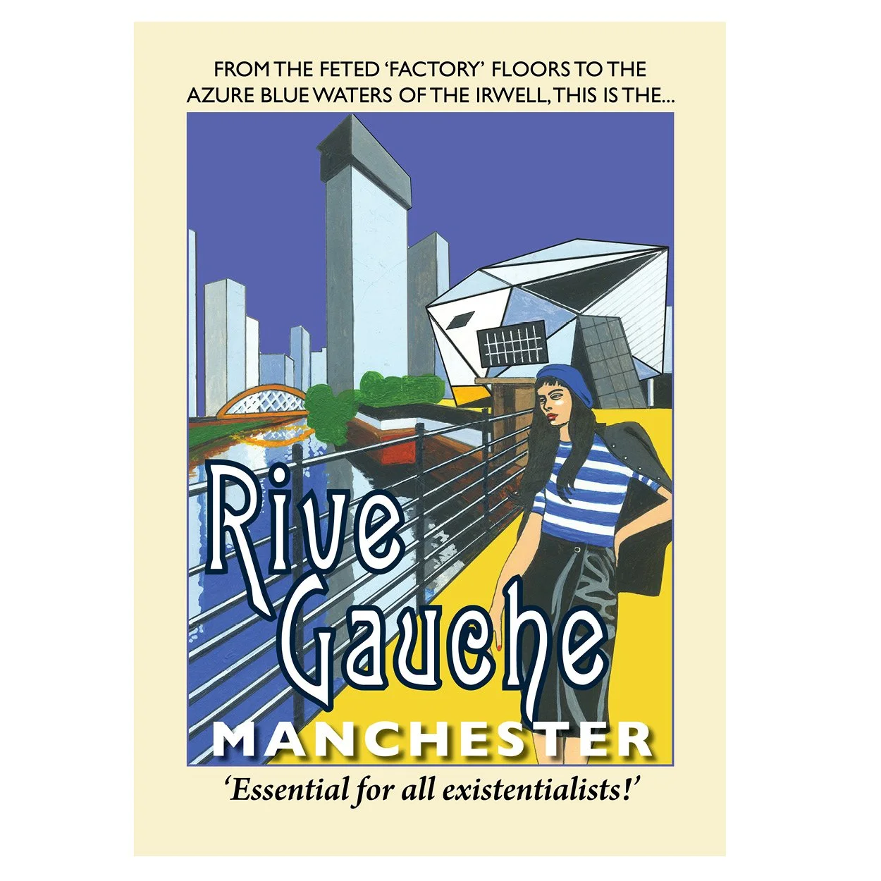 Rive Gauche Manchester poster, by Eric Jackson, Statement Artworks www.statementartworks.com