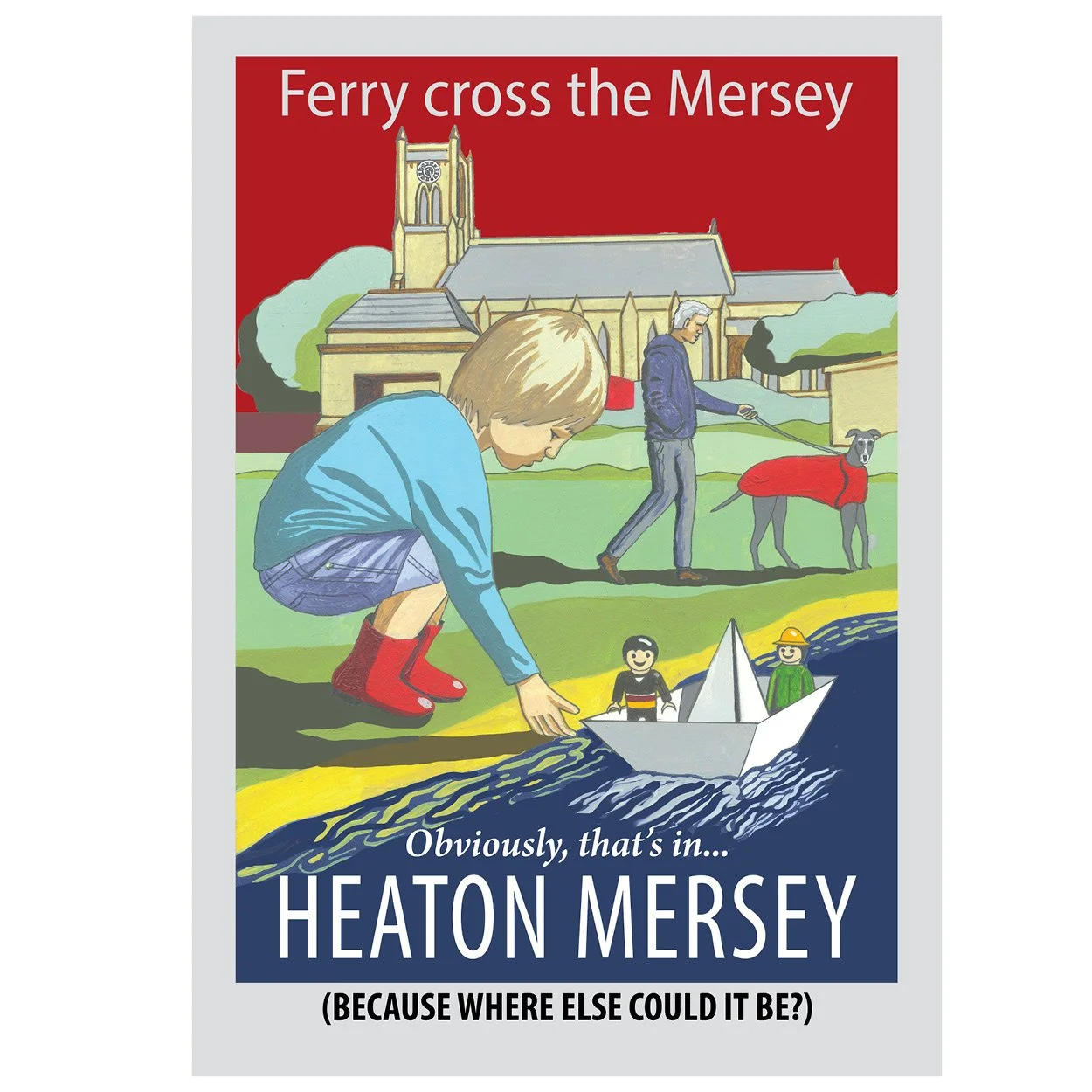 Heaton Mersey poster by Eric Jackson, Statement Artworks