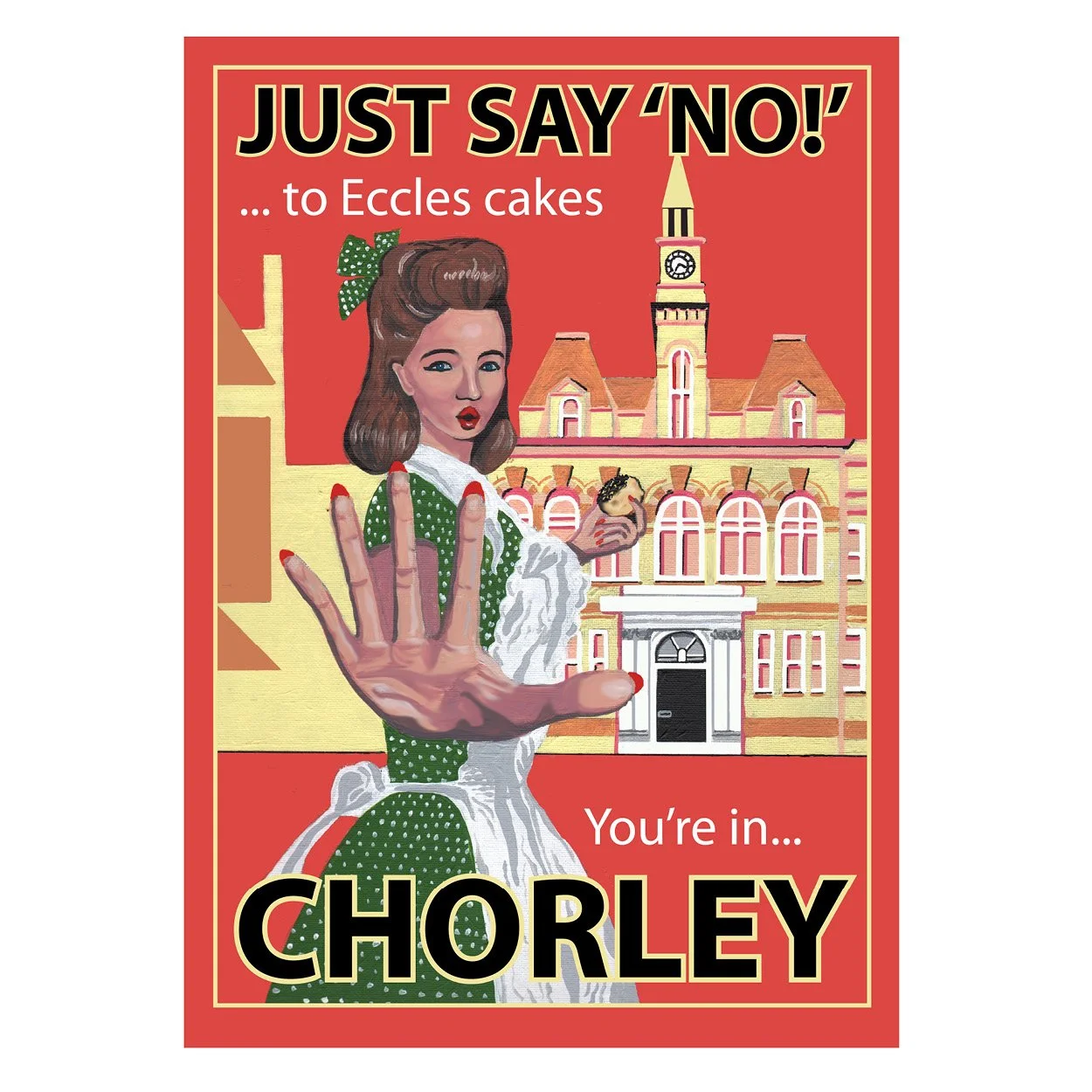 Chorley poster, by Eric Jackson, Statement Artworks