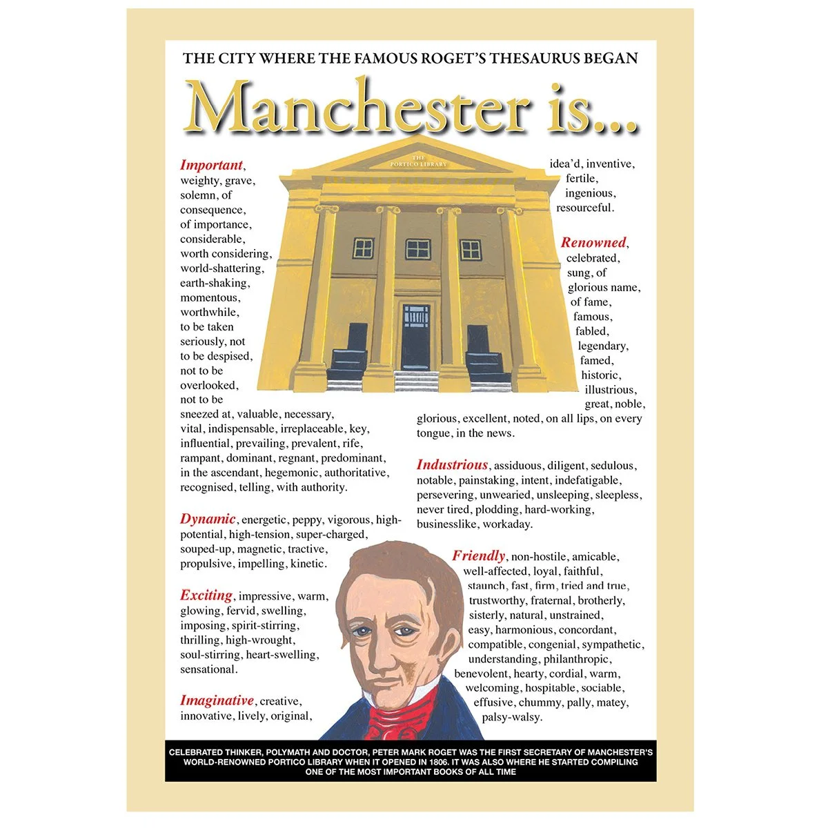 Manchester is... poster by Eric Jackson, Statement Artworks www.statementartworks.com