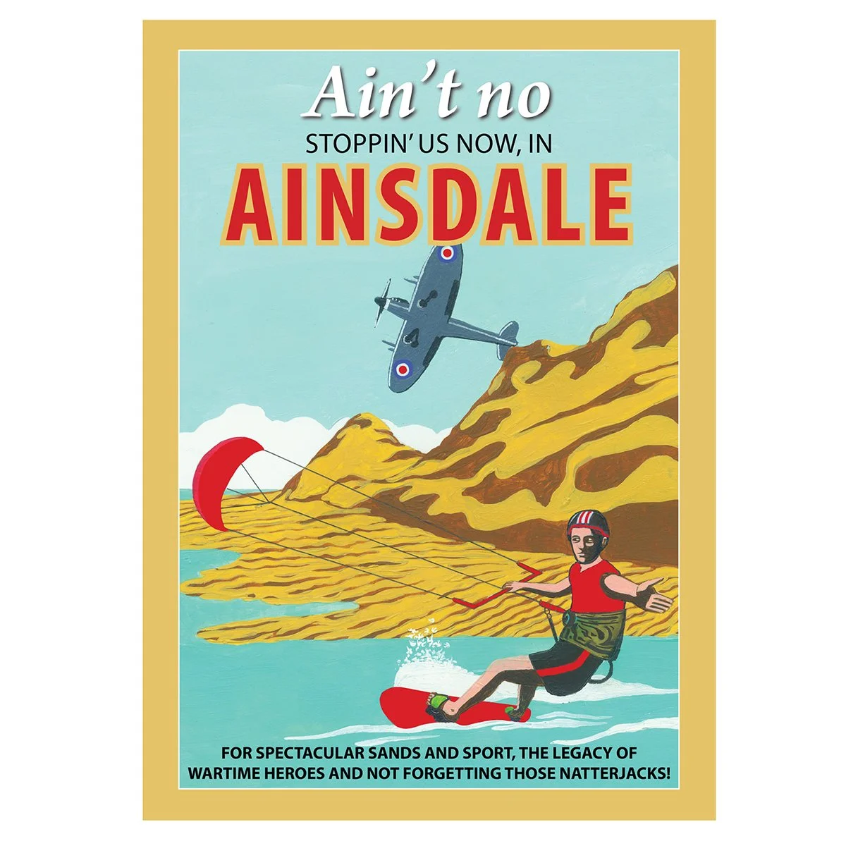 Ainsdale poster, by Eric Jackson, Statement Artworks www.statementartworks.com