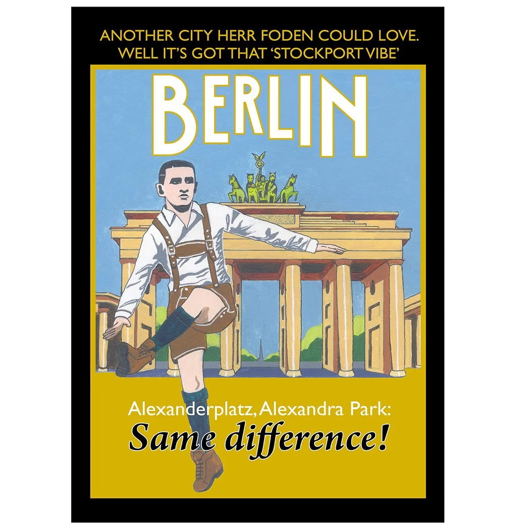 Berlin-Foden poster, by Eric Jackson, Statement Artworks