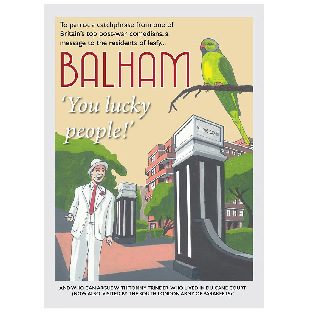 Balham poster, by Eric Jackson, www.statementartworks.com