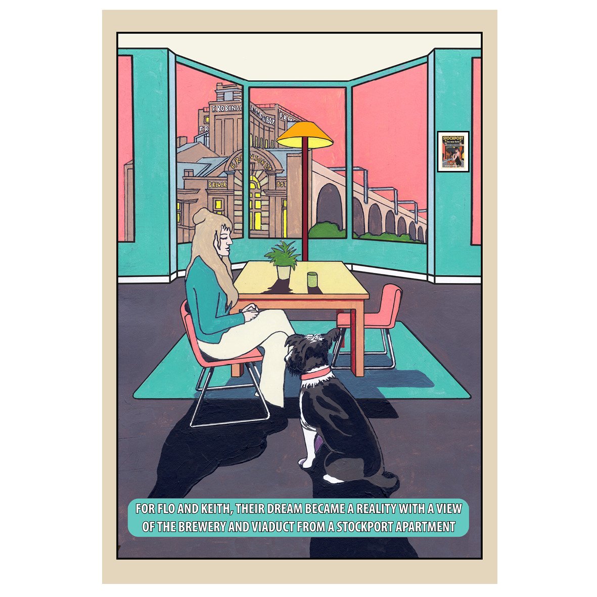 Stockport View poster, by Eric Jackson, Statement Artworks www.statementartworks.com