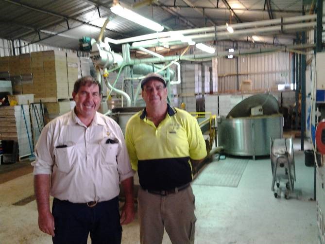 Wayne and Steve in their extraction room