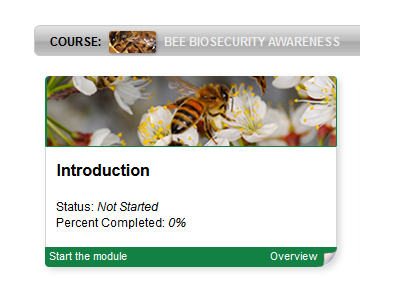 Biosecurity Online Training (BOLT) module