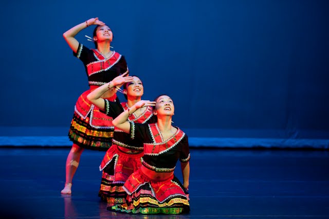 At around 9.4 million people, the Miao tribe is one of the largest ethnic minorities in China. This group's dances often feature playful movements that tell a story. 