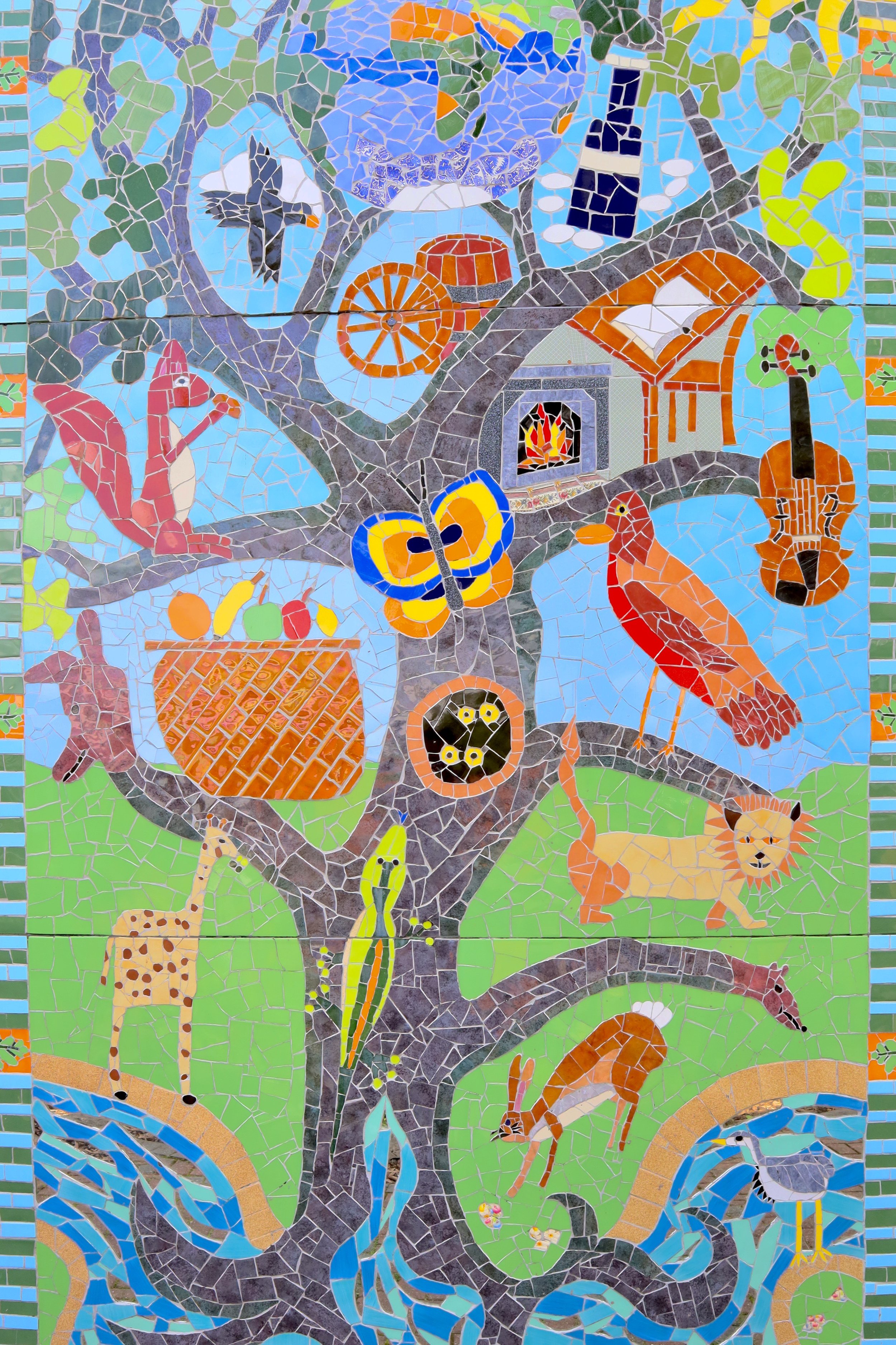 Our garden mural