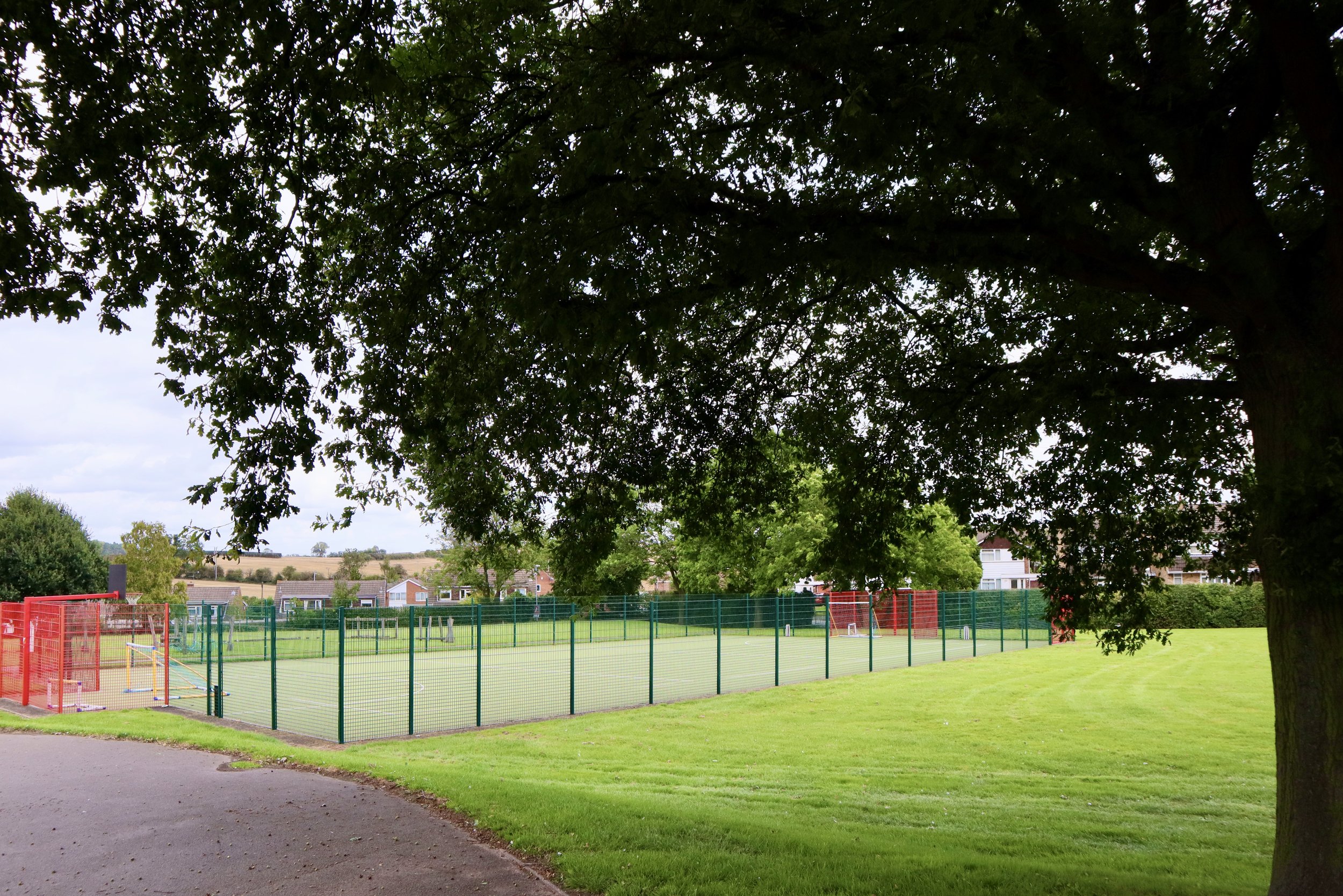 Across the fields to the MUGA