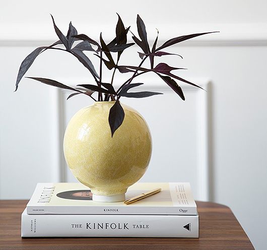 KM | Colour study 02, Mustard - vase, kinfolk, floral 