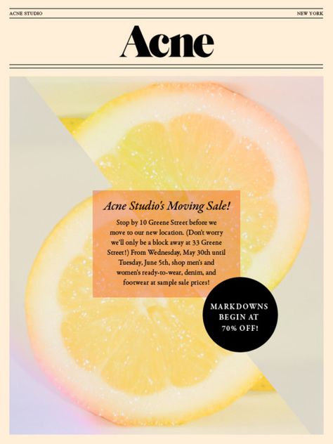 KM | Colour study 02, Mustard - Acne journal, graphic design, citrus