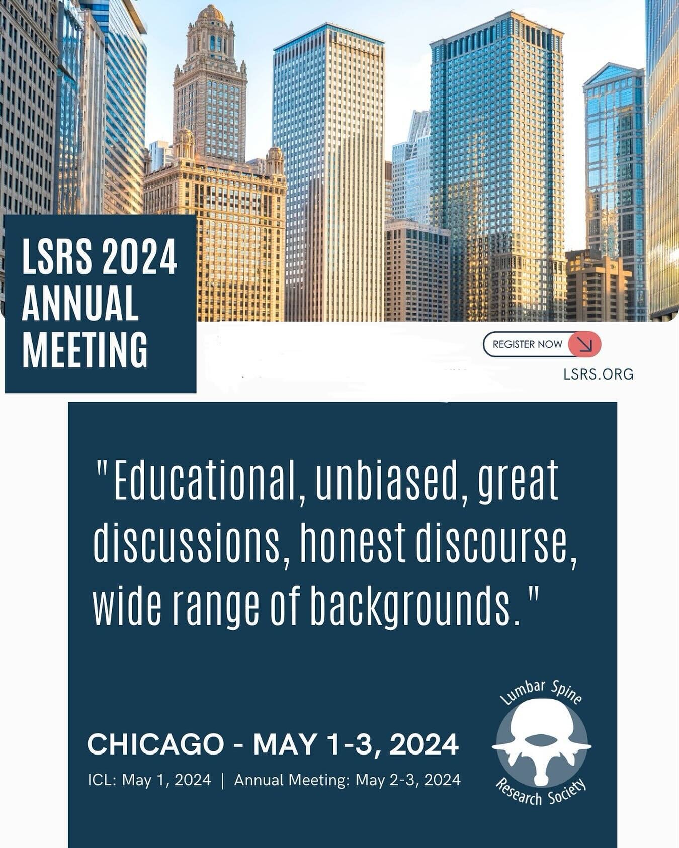 Join the Physicians, Allied Health, Medical Professionals, Students, Researchers &amp; Industry Partners committed to advancing our knowledge &amp; understanding of the physiology, pathologic processes, &amp; treatment of lumbar disease through the d
