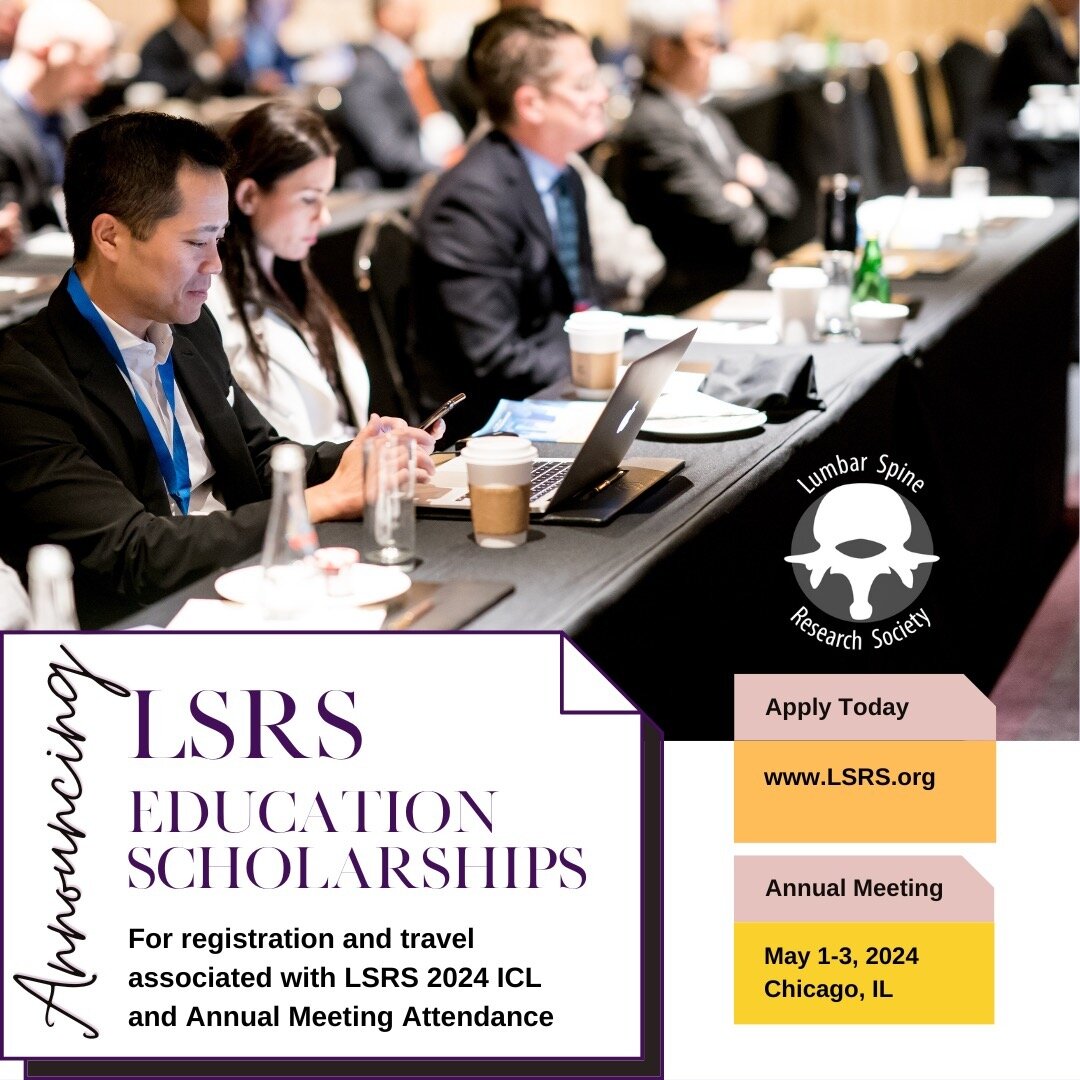 Education Scholarships now available for the LSRS 2024 ICL and Annual Member. www.LSRS.org/annual meeting for more information.