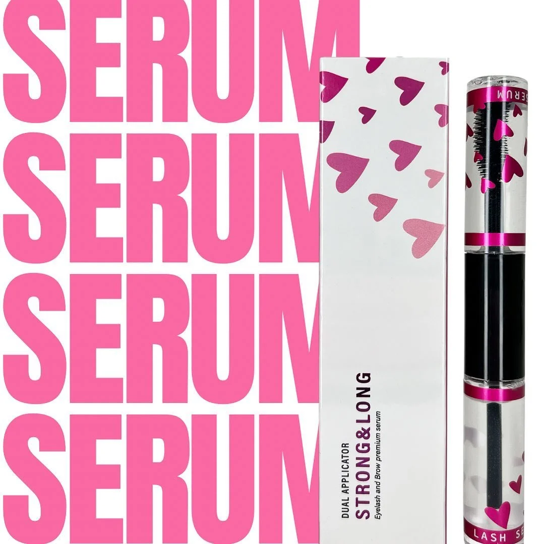 Our new Noemi lash + brow serum is stocked and ready for you 💕

This dual serum has 8ml of product on each side, totalling 16ml of serum!

The unique dual-ended brush allows for precise application, making lashes or brows longer, fuller and stronger