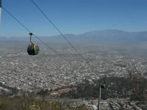 The view from the cable car