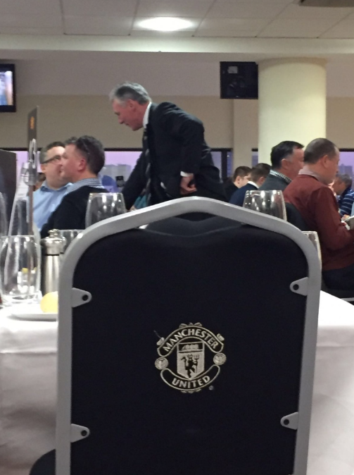 Big Frank Stapleton having banter