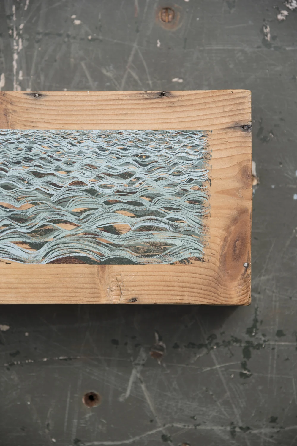 Strip 2016 · 25 x 14 cm · Gouache on box base