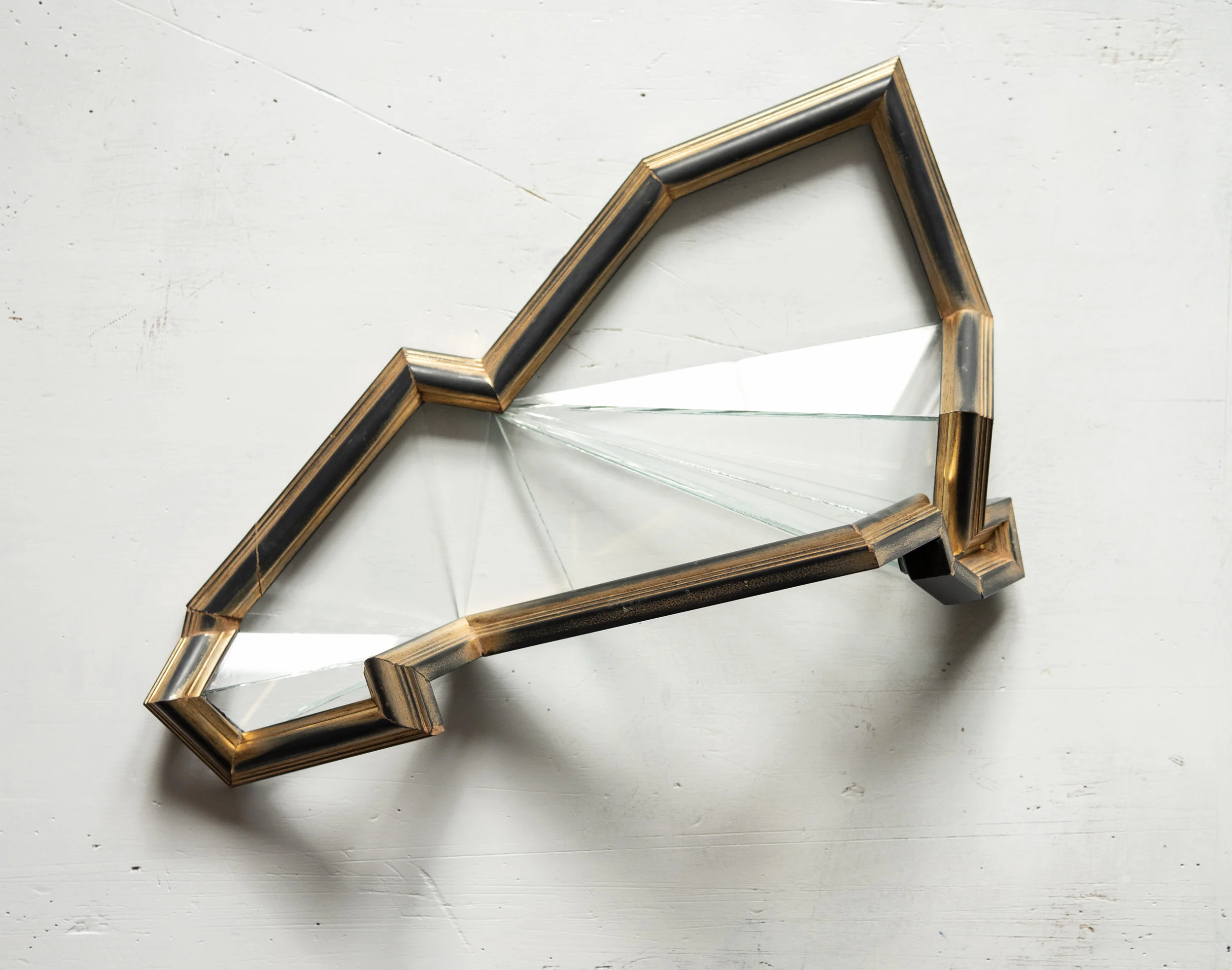 Imcaqlaq c.192.1 · Reassembled found frame, glass · 50 x 30 x 17.5 cm · Joseph Calleja