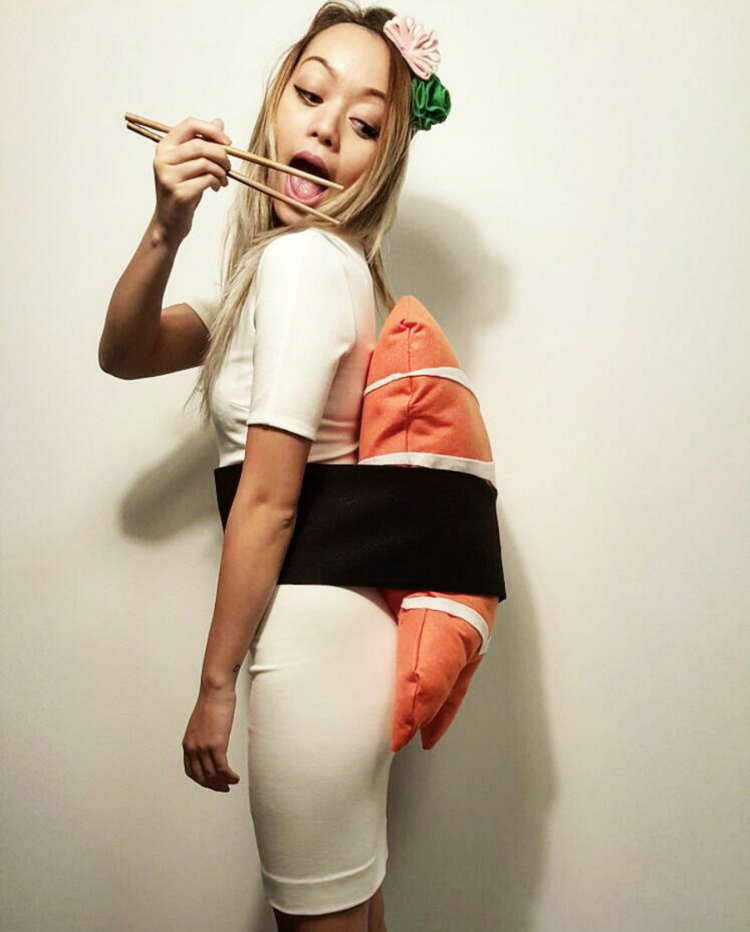 DIY: Halloween Sushi Costume (No Sew)