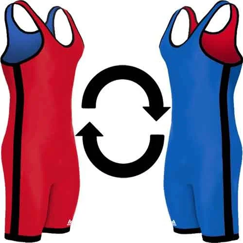 ADIDAS REVERSIBLE WRESTLING SINGLET RED/BLUE
