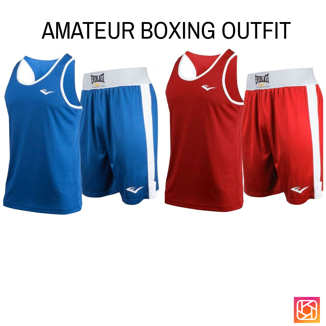 EVERLAST AMATEUR BOXING COMPETITION JERSEY & TRUNKS