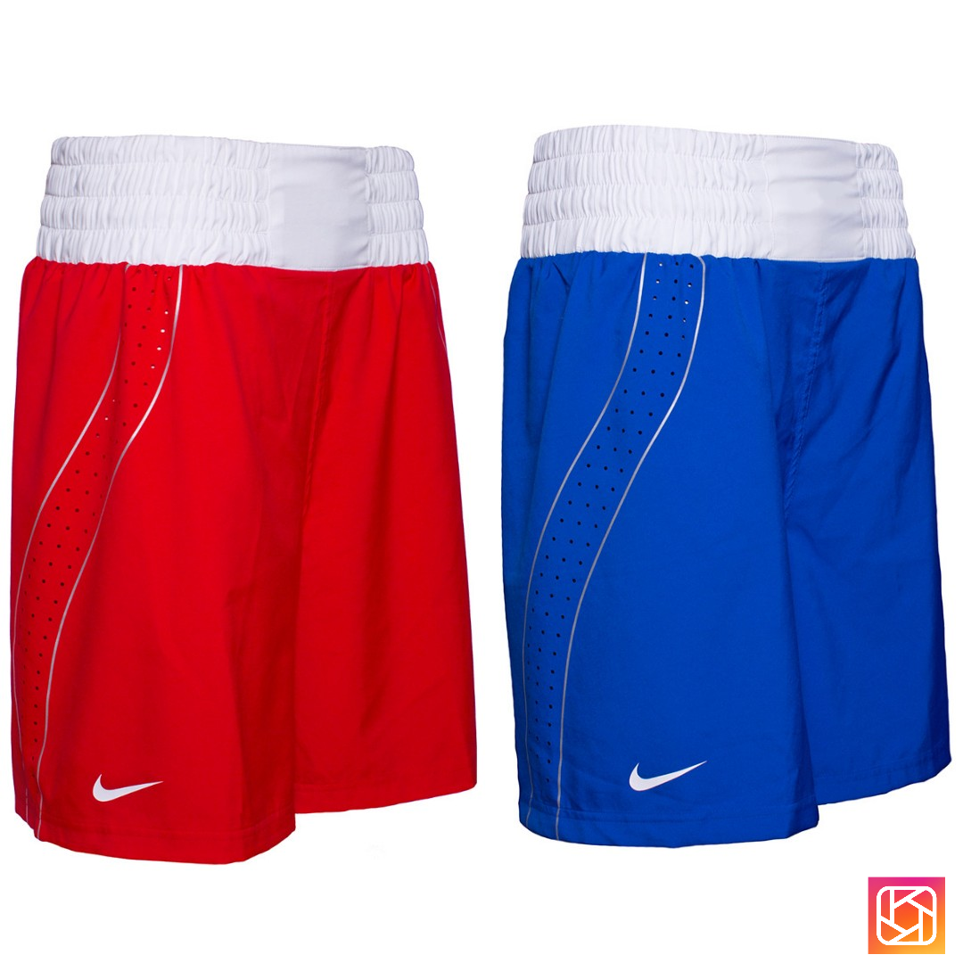 NIKE BOXING WBO APPROVED COMPETITION SHOR- SCARLET & ROYAL