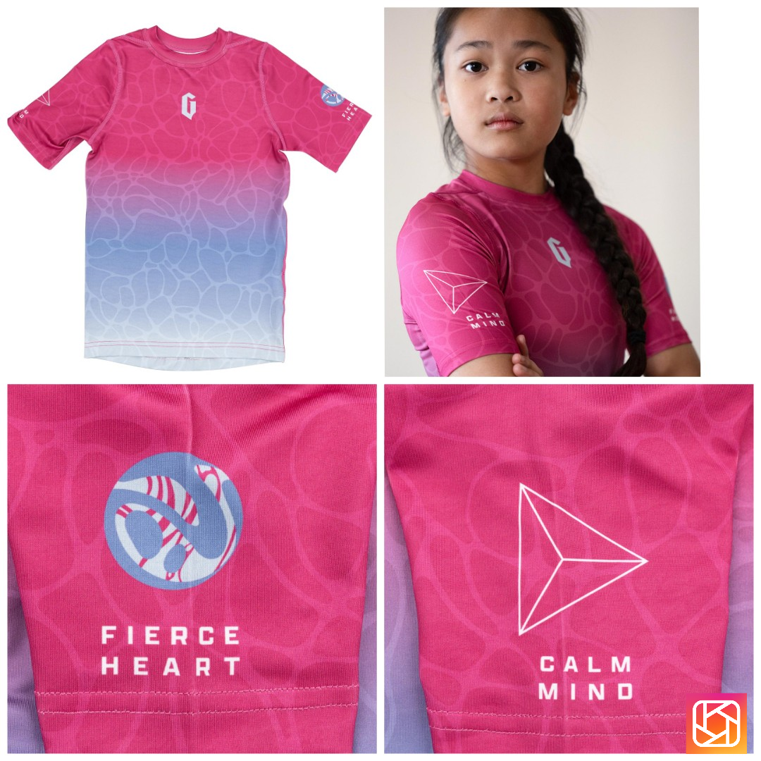 GAMENESS GIRL'S TEMPEST SHORT SLEEVE RASH GUARD