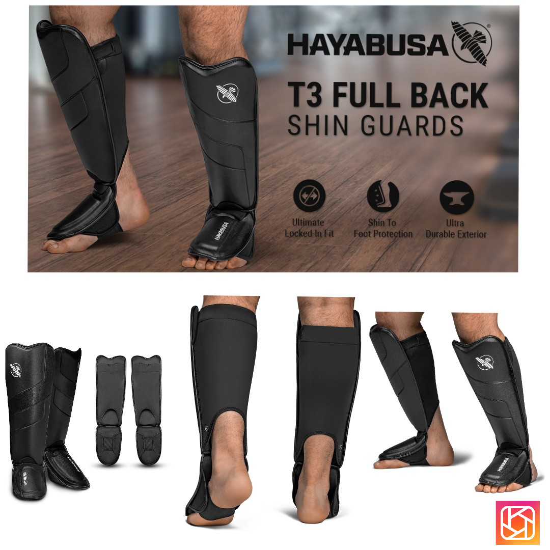 HAYABUSA T3 FULL BACK SHIN GUARDS